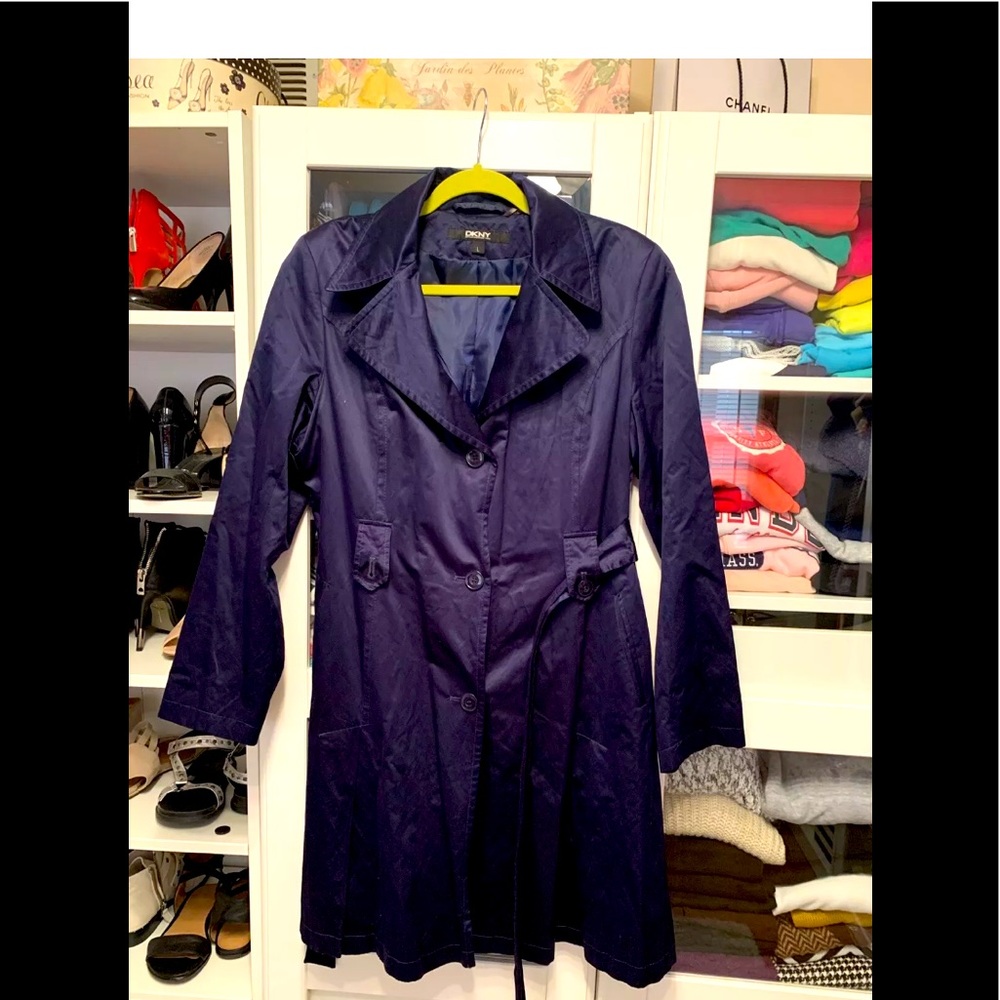 DKNY Navy trench coat